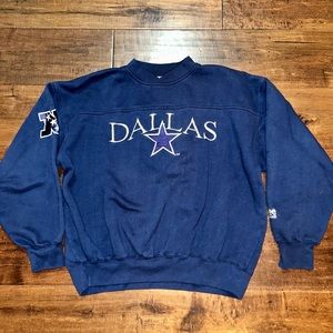 Vintage NFL Dallas Cowboys Football Lee Sport sweatshirt Navy Crewneck Size L